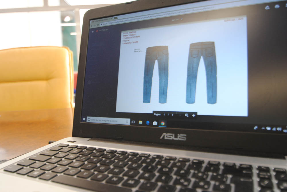 Example model of trousers